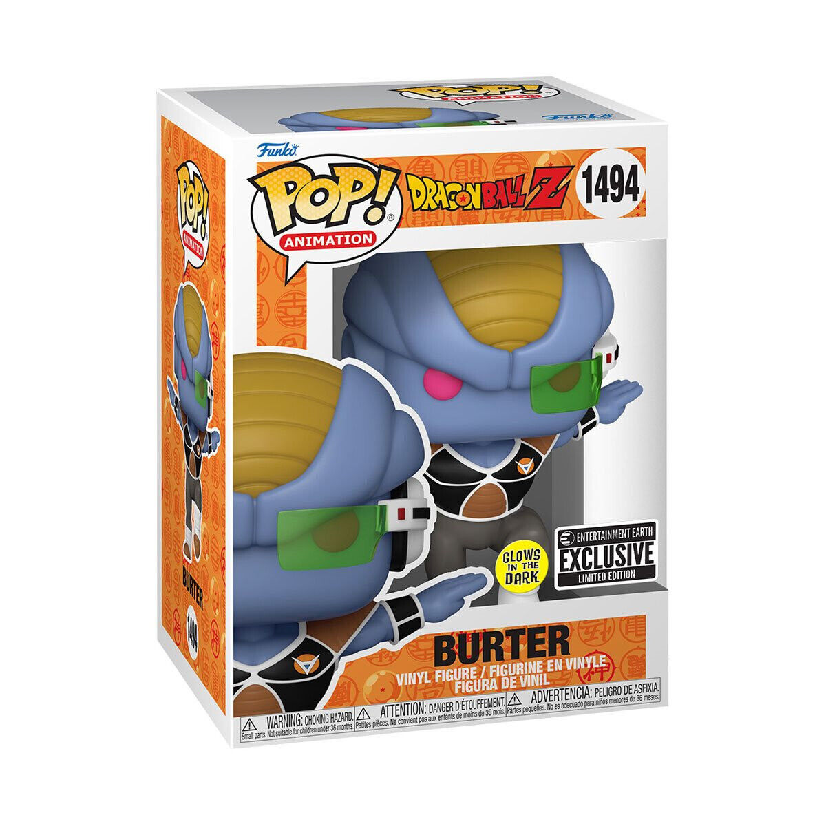 Funko Pop! Vinyl: Dragon Ball Z - Burter (Glow) - Entertainment Earth...